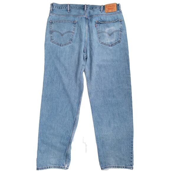 Levi’s 550 Relaxed Fit Tapered Leg Jeans Men’s 40x34 Light Wash Blue Denim - Picture 2 of 5